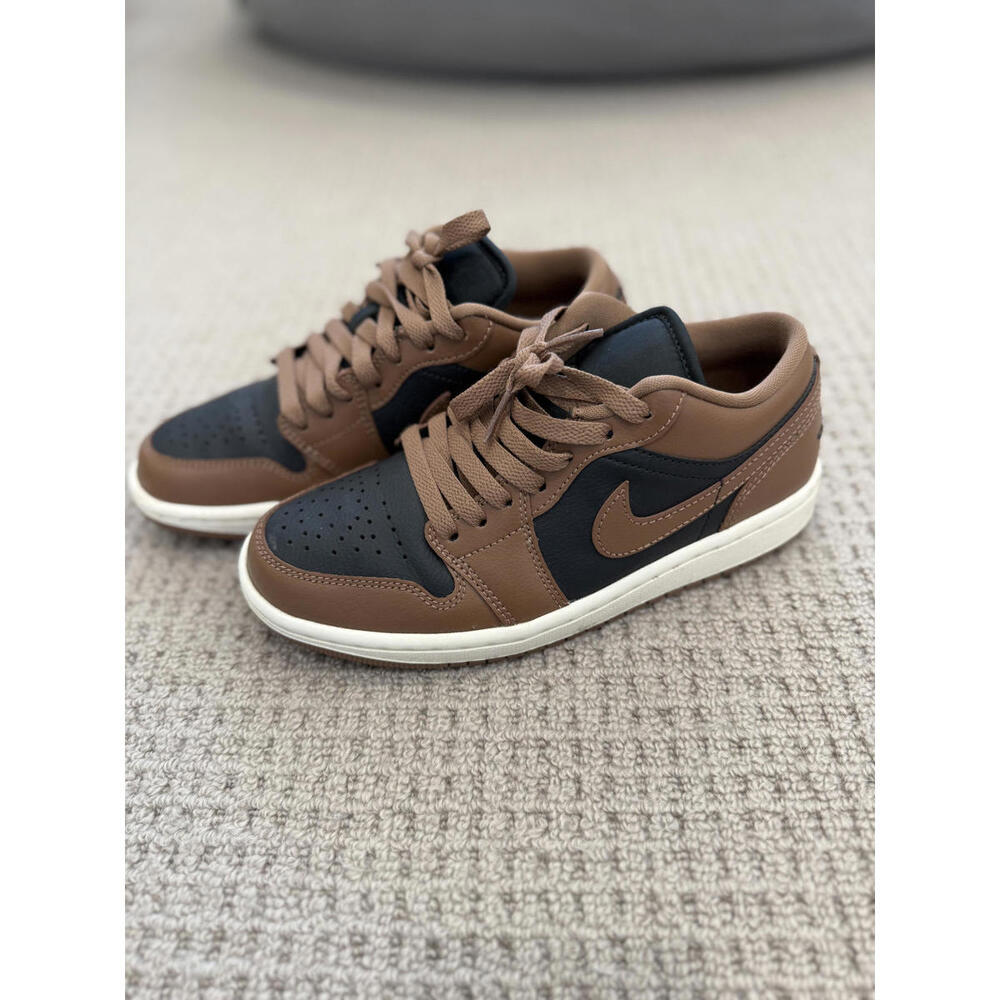 Nike Air Jordan 1 Low Brown and Black Sneakers Women's 6